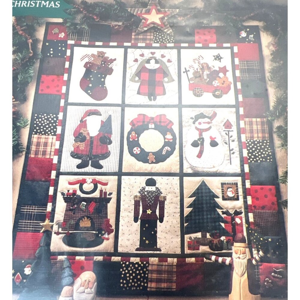 Debbie Mumm Visions Of Christmas Quilt Pattern 36" X 42" Festive Wall Hanging